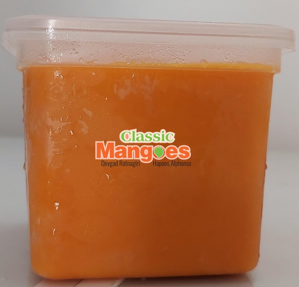Payri Aam Ras Pulp Frozen 1.1 kg | Devgad Ratnagiri Hapoos Alphonso Mangoes